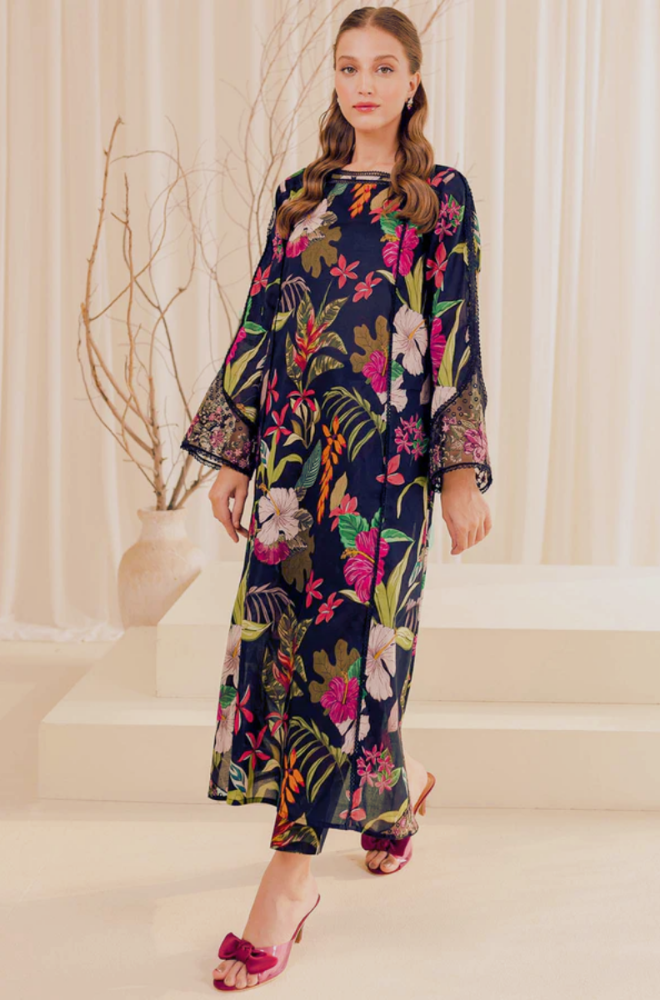 Sapphire - Winter 3PC khaddar Digital Printed Dress - SS0085