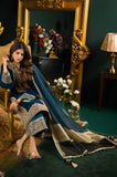 Asim Jofa - 3PC Velvet Embroidered Shirt With Broshia Net Dupatta and Trouser - SS0927