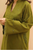 3PC Dhanak Embroidered Shirt With Dhanak Dupatta and Trouser - SS0985