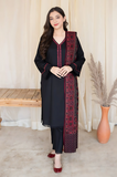 Asling - Winter 3PC Dhanak Embroidered Suit- SS0014
