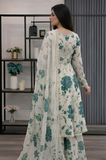 3PC Lawn Maxi Style Printed Dress - SS0834