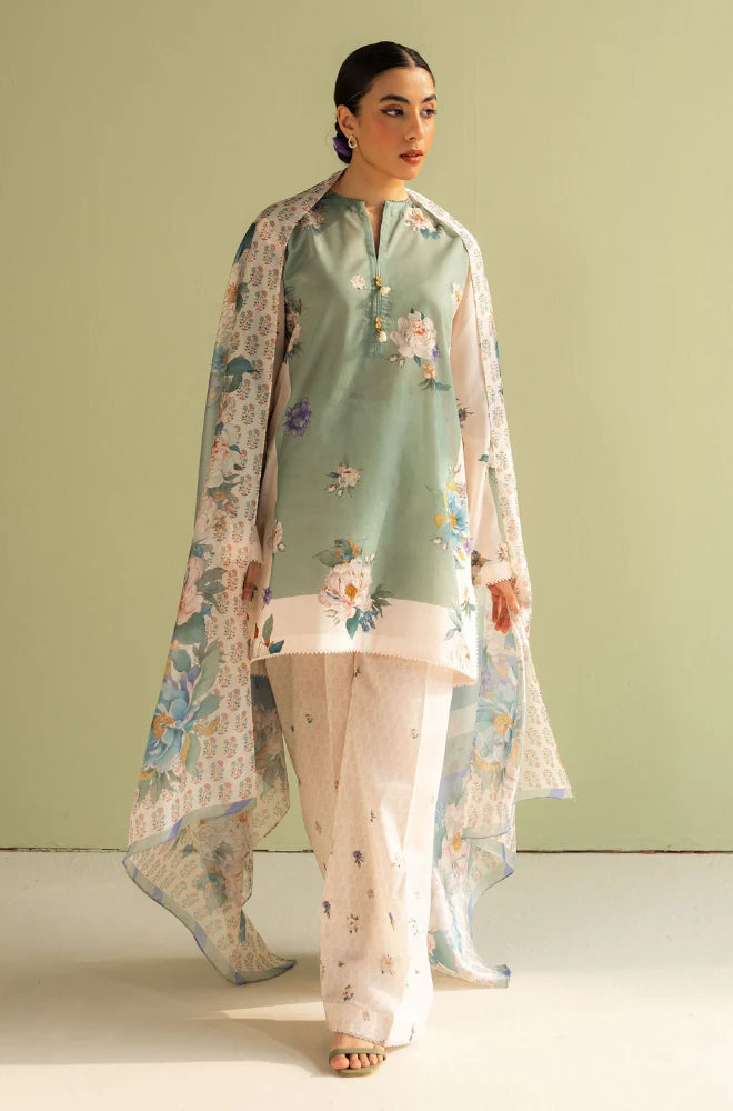 COCO by Zara Shahjahan - 3PC Lawn Digital Printed Suit- SU0100