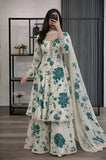 3PC Lawn Maxi Style Printed Dress - SS0834