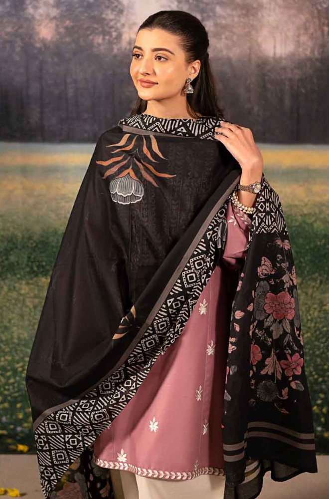 Urge - Winter 3PC Dhanak Embroidered Suit - SS0495