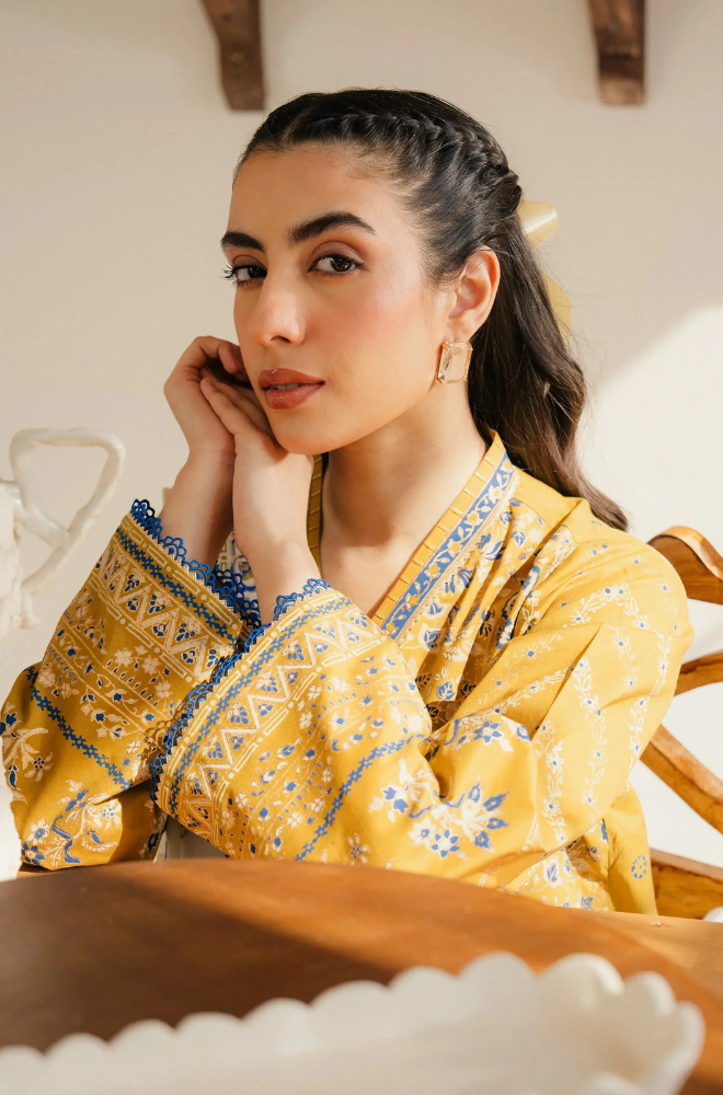 Sapphire - Winter 3PC Khaddar Digital Printed Dress - SS0442