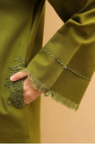 3PC Dhanak Embroidered Shirt With Dhanak Dupatta and Trouser - SS0985