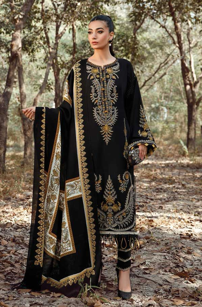 Maria B - 3 Piece - Lawn Embroidered Dress - SC0007