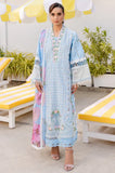 PARISHAY- 3PC Lawn Chikankari Embroidered Shirt with Chiffon Printed Dupatta and Trouser - SS0649