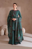 IZNIK - 3PC Dhanak Embroidered Shirt With Dhanak Embroidered Dupatta and Trouser - SS01008