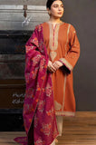 Zara Shahjahan - 3PC Dhanak Embroidered Shirt With Wool Printed Dupatta and Trouser - SS01009