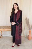 Asling - Winter 3PC Dhanak Embroidered Suit- SS0014