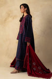 Zara Shahjahan - 3PC Dhanak Embroidered Shirt With Dhanak Embroidered Dupatta and Trouser - SS0914