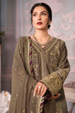 Asim Jofa -Winter 3PC Velvet Embroidered Suit - SS0522