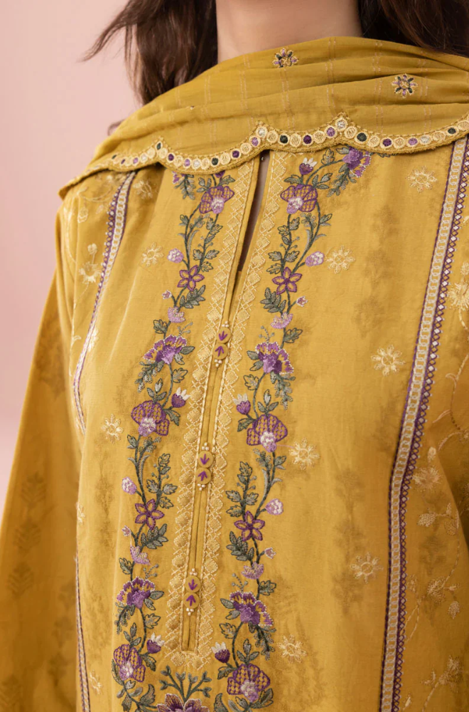 Sapphire - 3 Piece - Lawn Embroidered Suit - SS0054