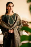 Izel - 3PC Dhanak Embroidered Shirt With Wool Printed Dupatta and Trouser - SS01006