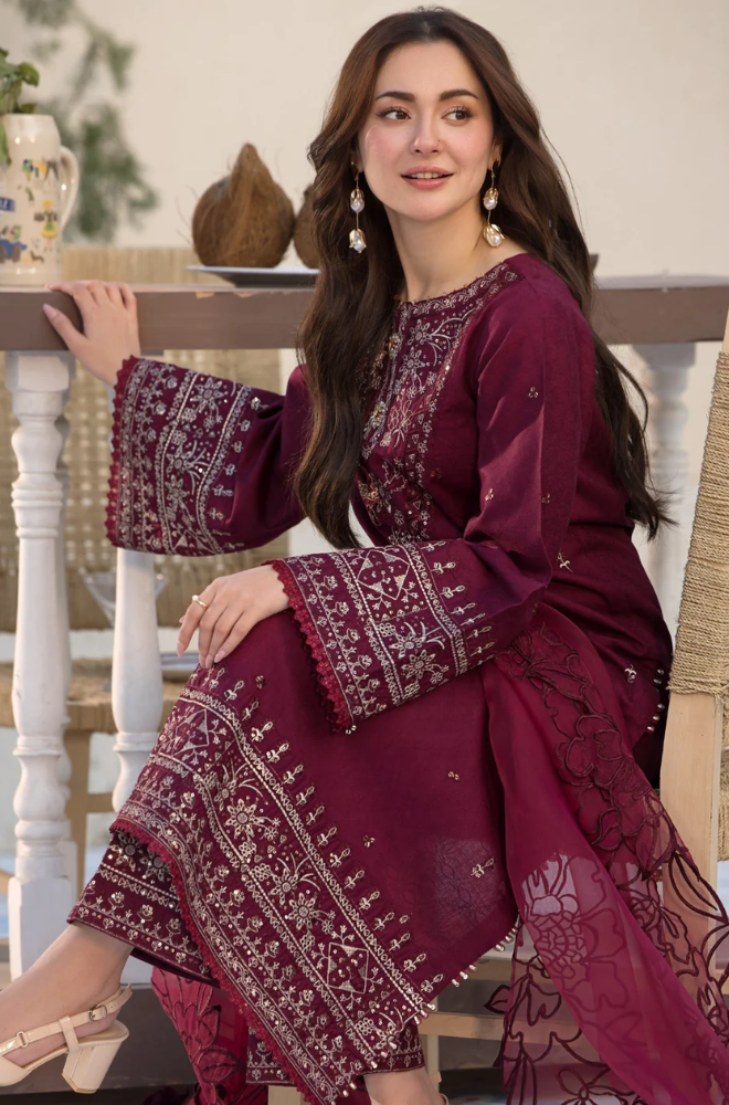 Allys - 3PC Lawn Embroidered Suit - SS0113
