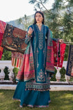 Hussain Rehar - 3PC Dhanak Embroidered Shirt With Wool Printed Dupatta and Trouser - SS01004