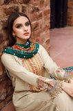 Maria.B - 3PC Dhanak Embroidered Shirt With Wool Printed Dupatta and Trouser - SS01001