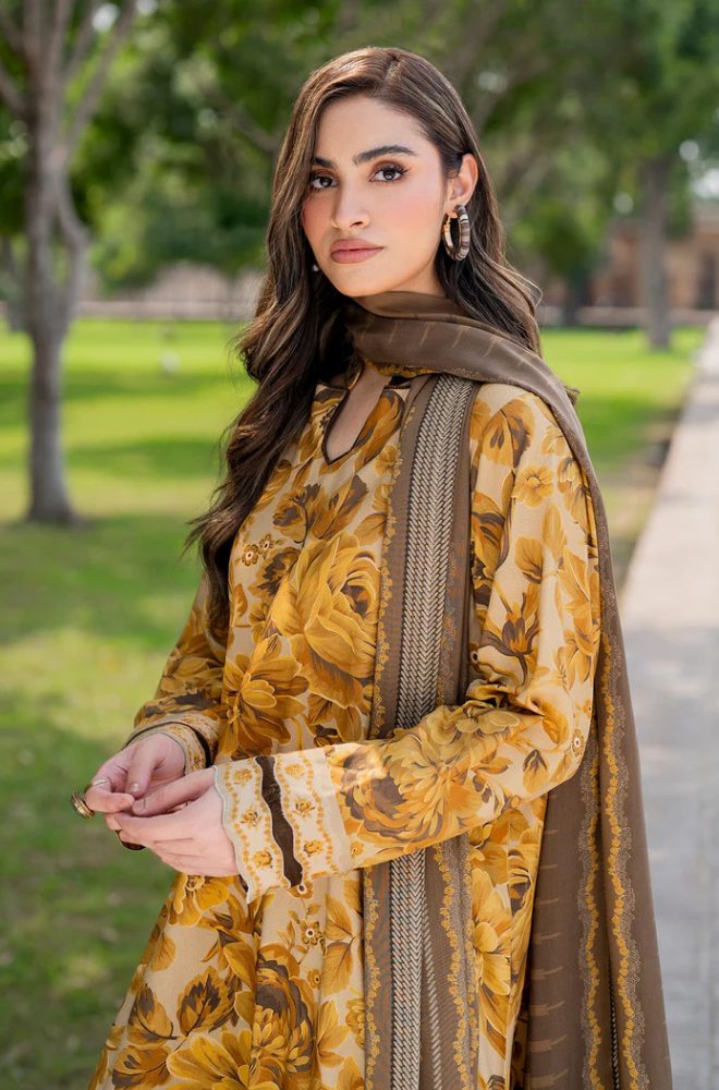 Baroque - 3 Piece - Khaddar Print Suit - SRZ0091