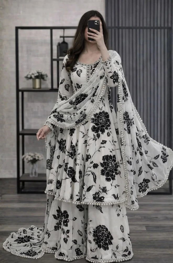 Shahijora - Floral Long Maxi Dress for Women