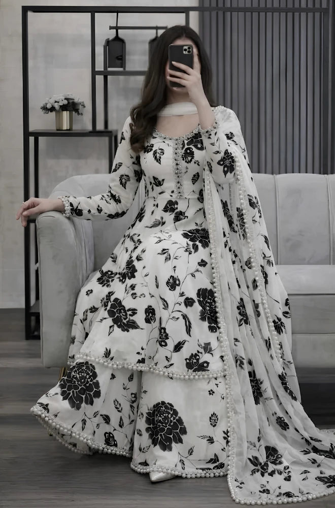 Shahijora - Floral Long Maxi Dress for Women