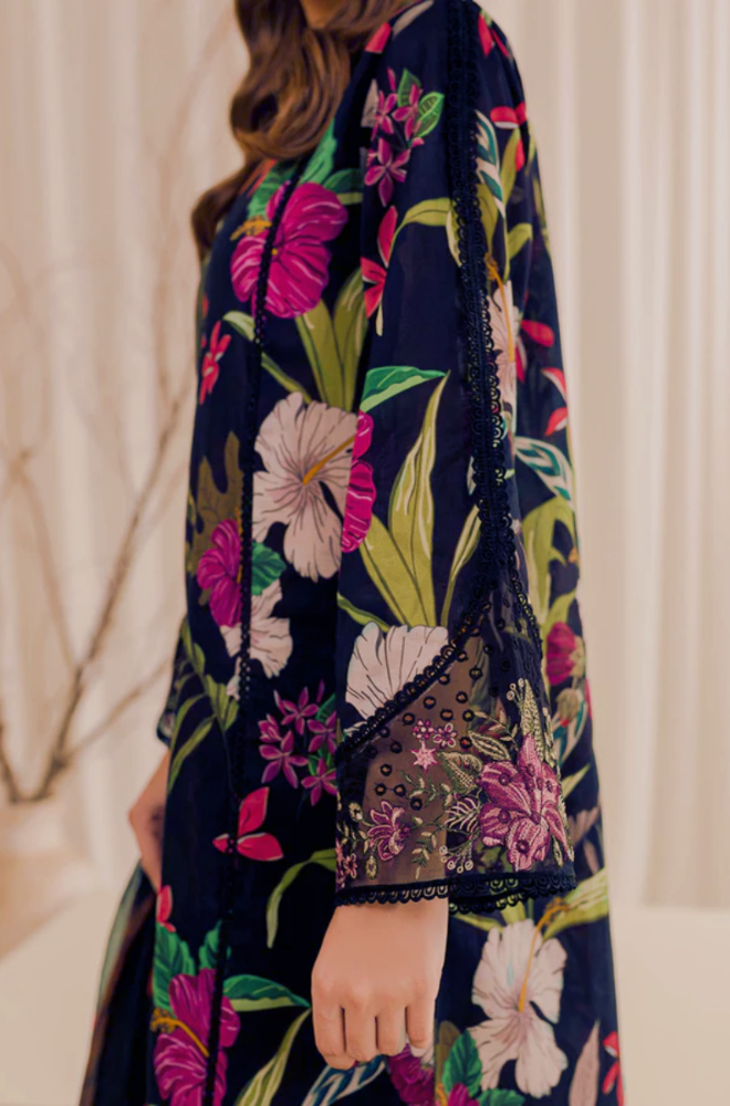 Sapphire - Winter 3PC khaddar Digital Printed Dress - SS0085