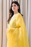 BAREEZE - 3PC Summer Lawn Embroidered Shirt with Organza Embroidered Dupatta and Trouser - SS0786