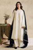 Zara Shahjahan - 3PC Dhanak Embroidered Shirt With Embroidered Dupatta and Trouser - SS0856
