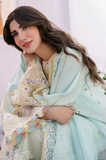 BIN ILYAS - Summer 3PC Lawn ChikanKari Embroidered Suit - SS0643