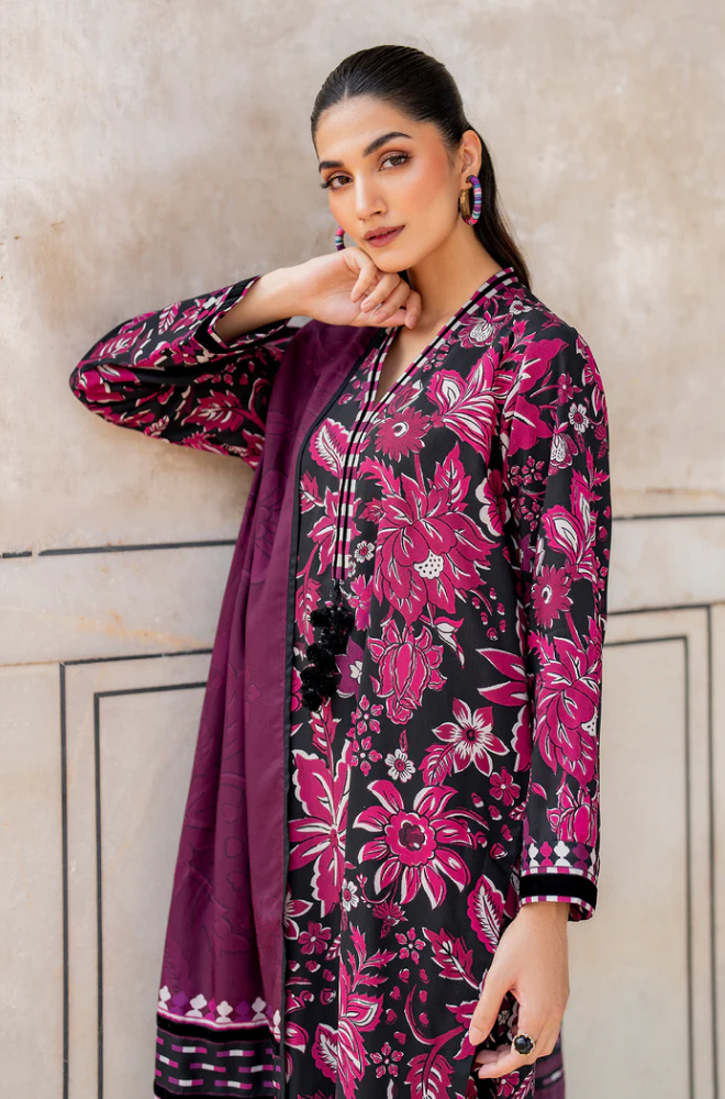 Baroque - 3 Piece - Khaddar Print Suit - SRZ0090