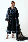 Hussain Rehar - 3PC Embroidered Lawn Shirt With Chiffon Dupatta and Trouser - SS01012