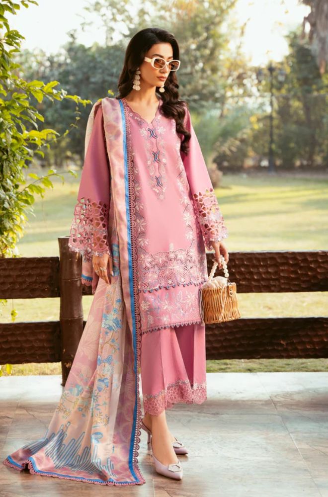 Summer 3piece Lawn Embroidered Suit - SS0762