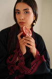 Farasha - 3PC Lawn Embroidered Shirt With Slub Net Printed Dupatta and Trouser - SS0970