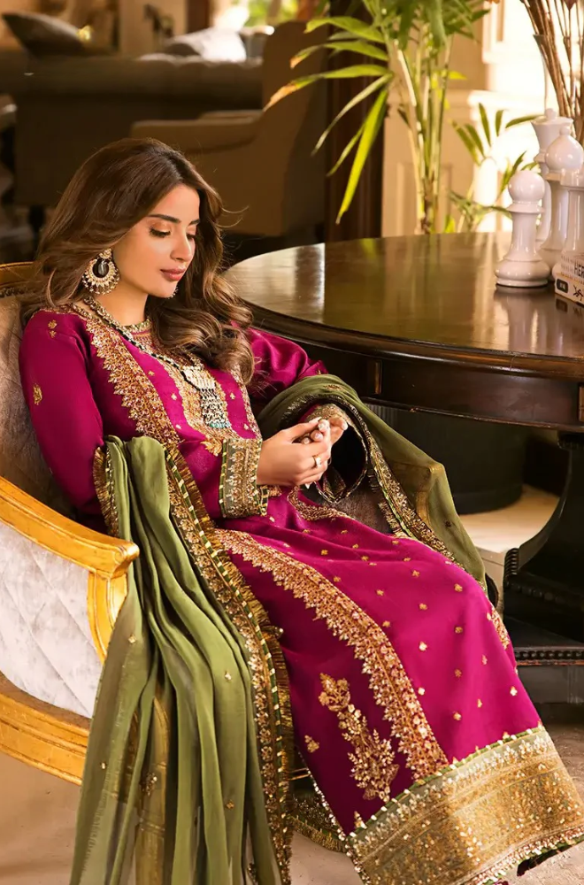 Asim Jofa- 3 Piece - Lawn Embroidered Suit - SSIN260