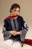 Ethnic - 3PC Dhanak Embroidered Shirt With Wool Printed Dupatta and Trouser - SS0885