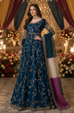 Maryam N Maria- Winter 3 Piece - Kataan Silk Embroidered Frock - SS0497