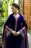 Charizma - 3PC Velvet Embroidered Shirt with Karandi Printed Dupatta and Trouser - SS0925