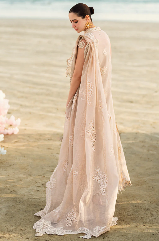 Qalamkar - 3PC Lawn ChickenKari Embroidered Suit - SA0108