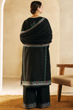 Coco By Zara Shahjahan - 3PC Dhanak Embroidered Shirt With Dupatta and Trouser - SS0858