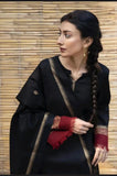 Dyot - 3PC Dhanak Embroidered Shirt With Twill Printed Dupatta and Trouser - SS0872