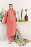 Kiara by Hana - 3 Piece - Dhanak Embroidered Suit - SU0065