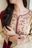 Aisling - 3PC Dhanak Embroidered Shirt With Dhanak Embroidered Dupatta and Trouser - SS0869