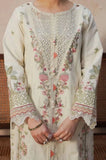 QALAMKAR - 3PC Summer Lawn Embroidered Shirt with Chiffon Embroidered Dupatta and Trouser - SS0821