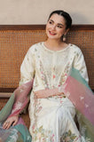 QALAMKAR - 3PC Summer Lawn Embroidered Shirt with Chiffon Embroidered Dupatta and Trouser - SS0821