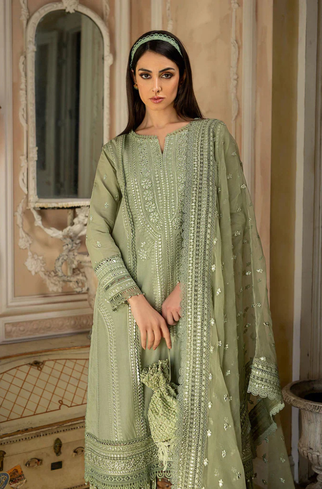 Sobia Nazir -3 Piece - Lawn Embroidered Suit - SN0002