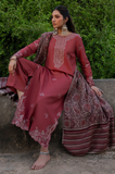 Izel - Winter 3PC Dhanak Embroidered Suit - SS0553