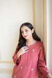 Aisling - 3PC Dhanak Embroidered Shirt With Dhanak Dupatta and Trouser - SS0880