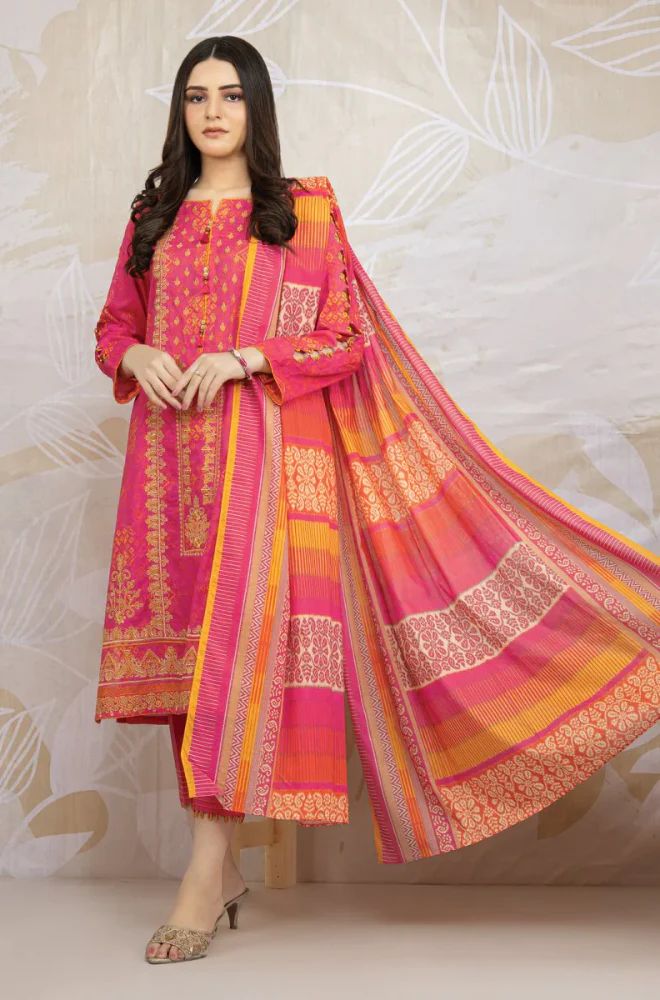 Summer 3Piece Lawn Printed Suit - SS00280