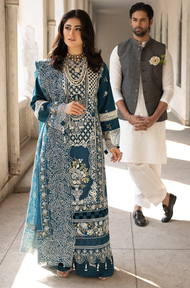 Mahnur - Summer 3PC Lawn Embroidered Suit - SS0613