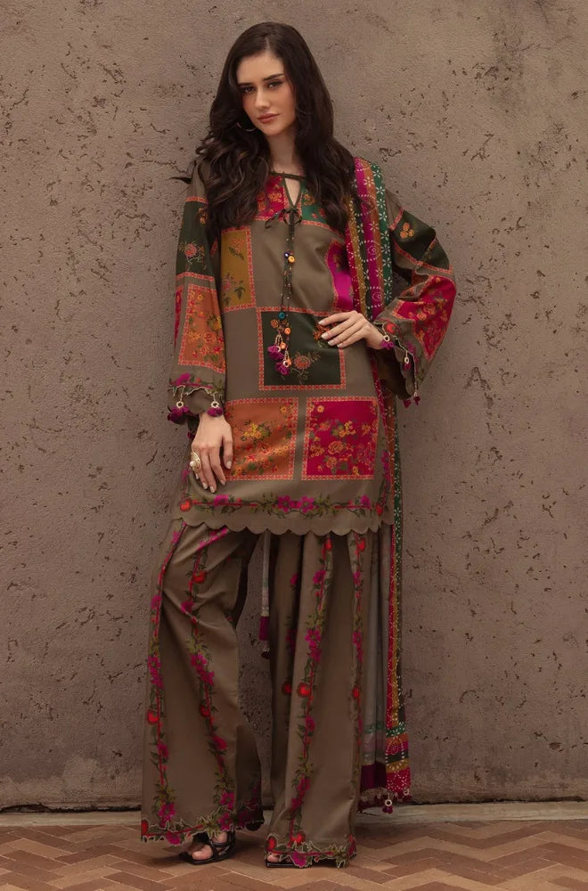 Charizma - 3PC Karandi Digital Printed Dress - SS0964